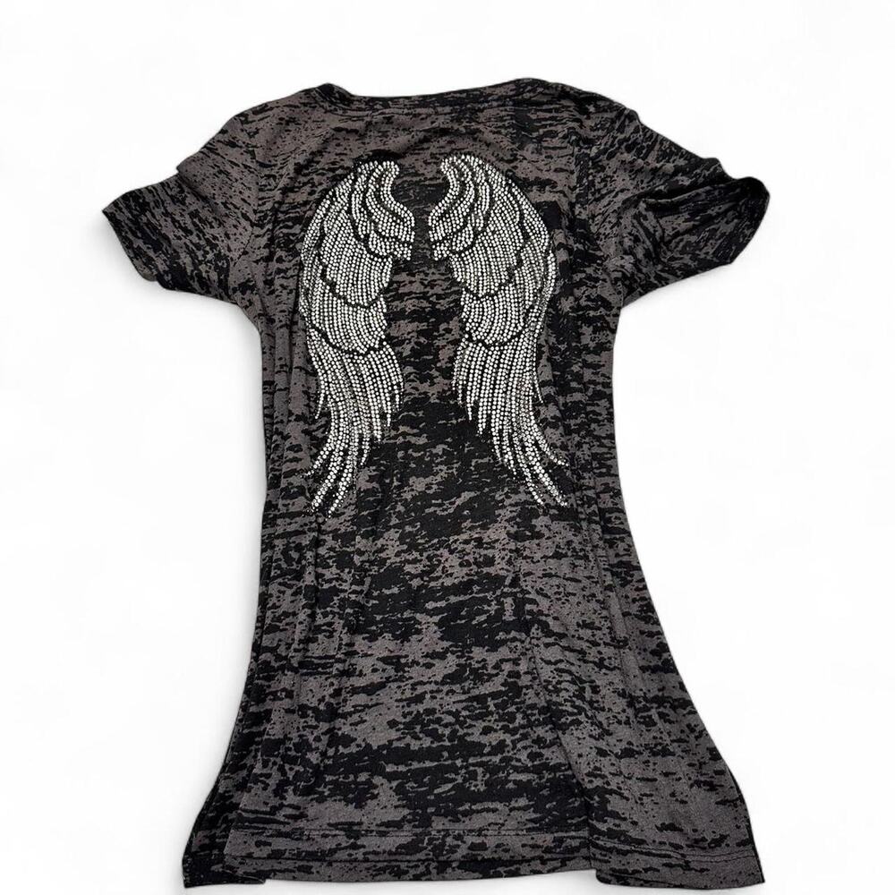Angel Mcbling Wings Sheer Full Length Staple Pieve Top Size Large